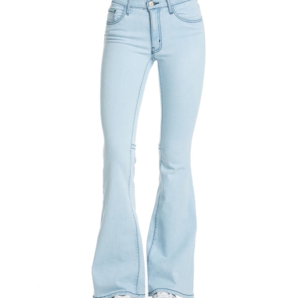 O2 denim flare jeans